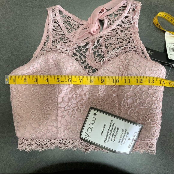 Sequin Hearts Size 3 Pink Glitter Zippered Halter Top NWT - Picture 7 of 13